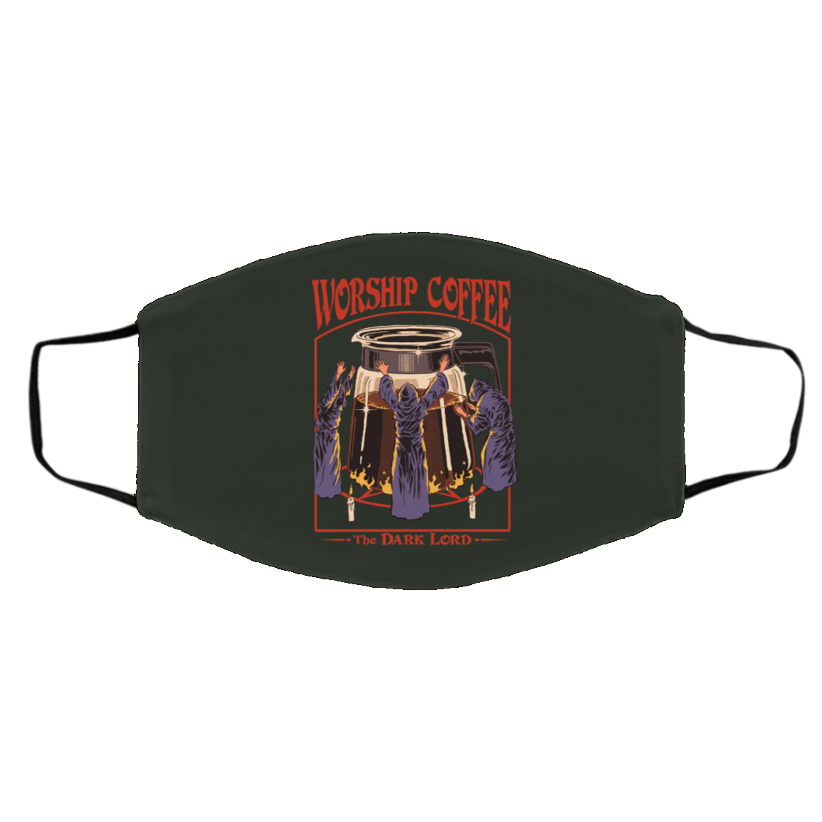 Worship Coffee The Dark Lord Face Mask