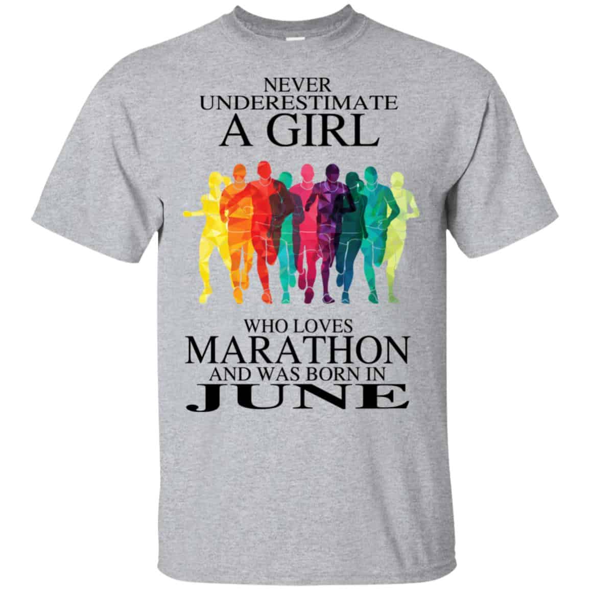 A Girl Who Loves Marathon And Was Born In June T-Shirts, Hoodie, Tank