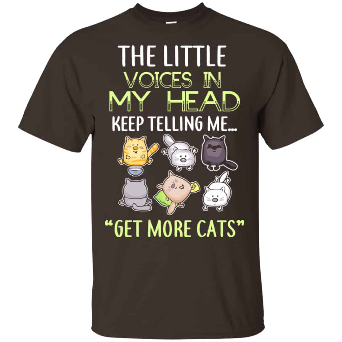 The Little Voices In My Head Keep Telling Me Get More Cats Shirt, Hoodie, Tank