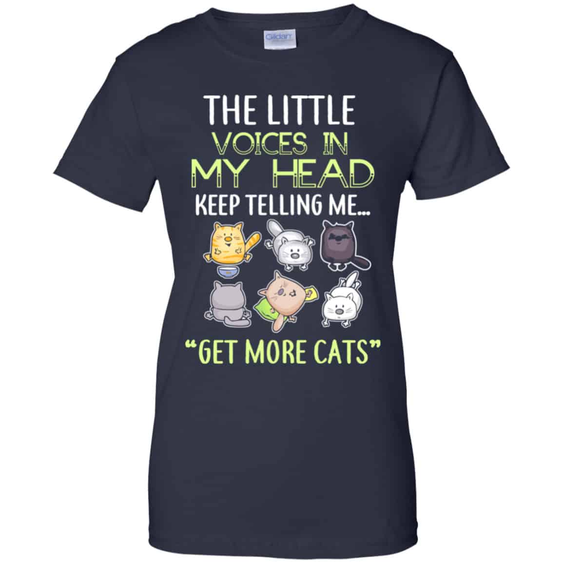 The Little Voices In My Head Keep Telling Me Get More Cats Shirt, Hoodie, Tank