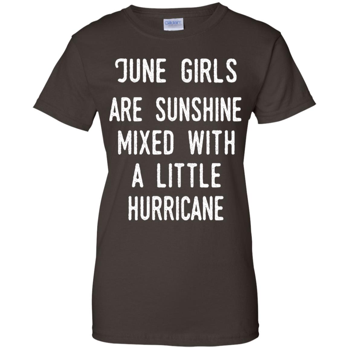 June Girls Are Sunshine Mixed With A Little Hurricane T-Shirts, Hoodie, Tank