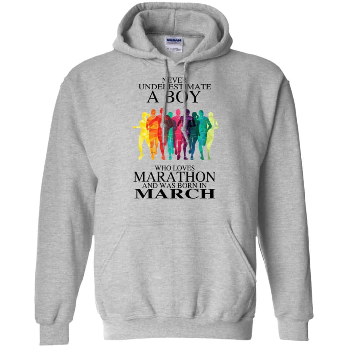 A Boy Who Loves Marathon And Was Born In March T-Shirts, Hoodie, Tank