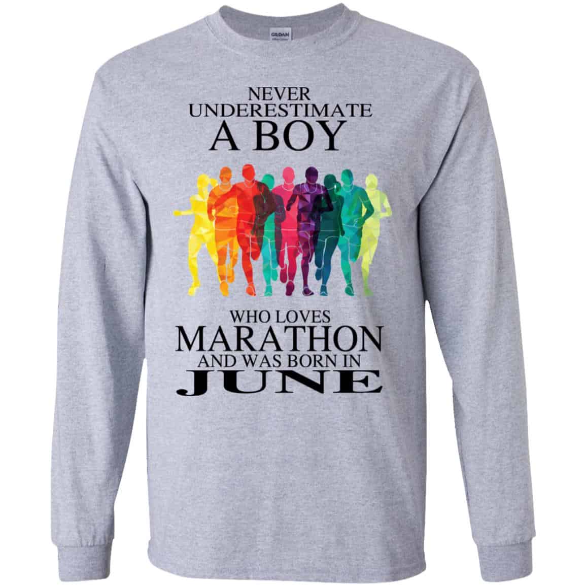 A Boy Who Loves Marathon And Was Born In June T-Shirts, Hoodie, Tank