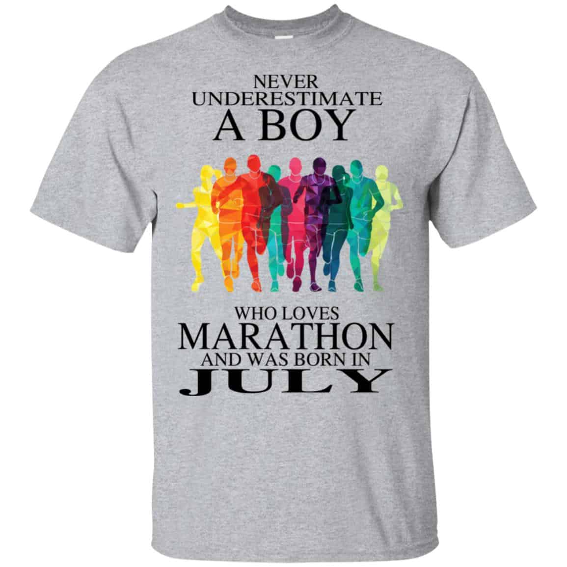 A Boy Who Loves Marathon And Was Born In July T-Shirts, Hoodie, Tank