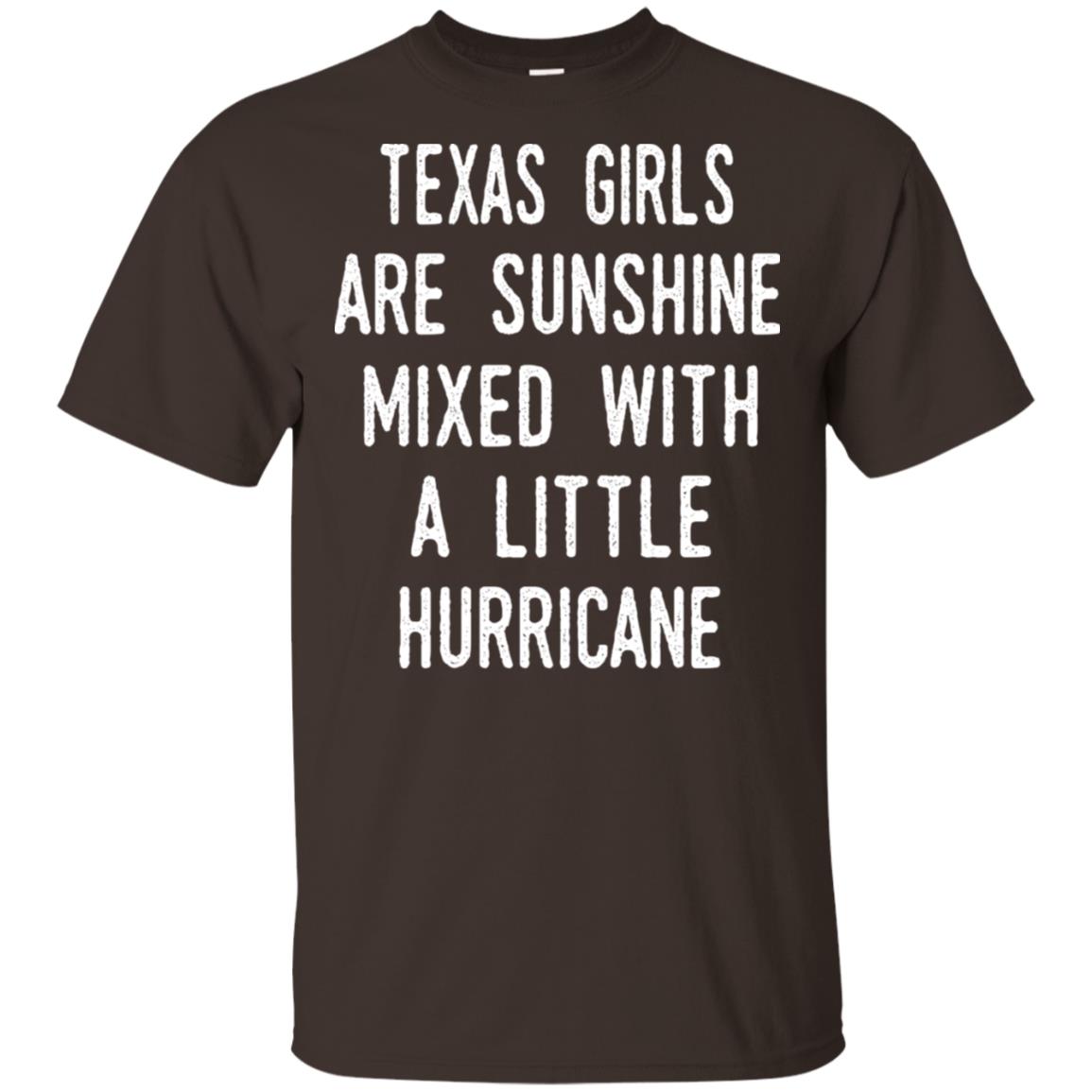 Texas Girls Are Sunshine Mixed With A Little Hurricane T-Shirts, Hoodie, Tank