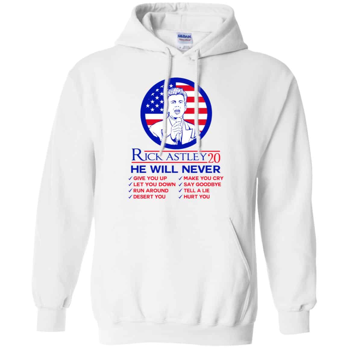 Rick Astley 2020 He Will Never T-Shirts, Hoodie, Tank