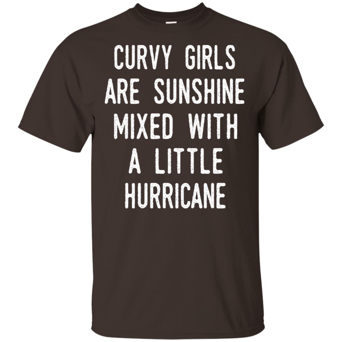 Curvy Girls Are Sunshine Mixed With A Little Hurricane T-Shirts, Hoodie, Tank