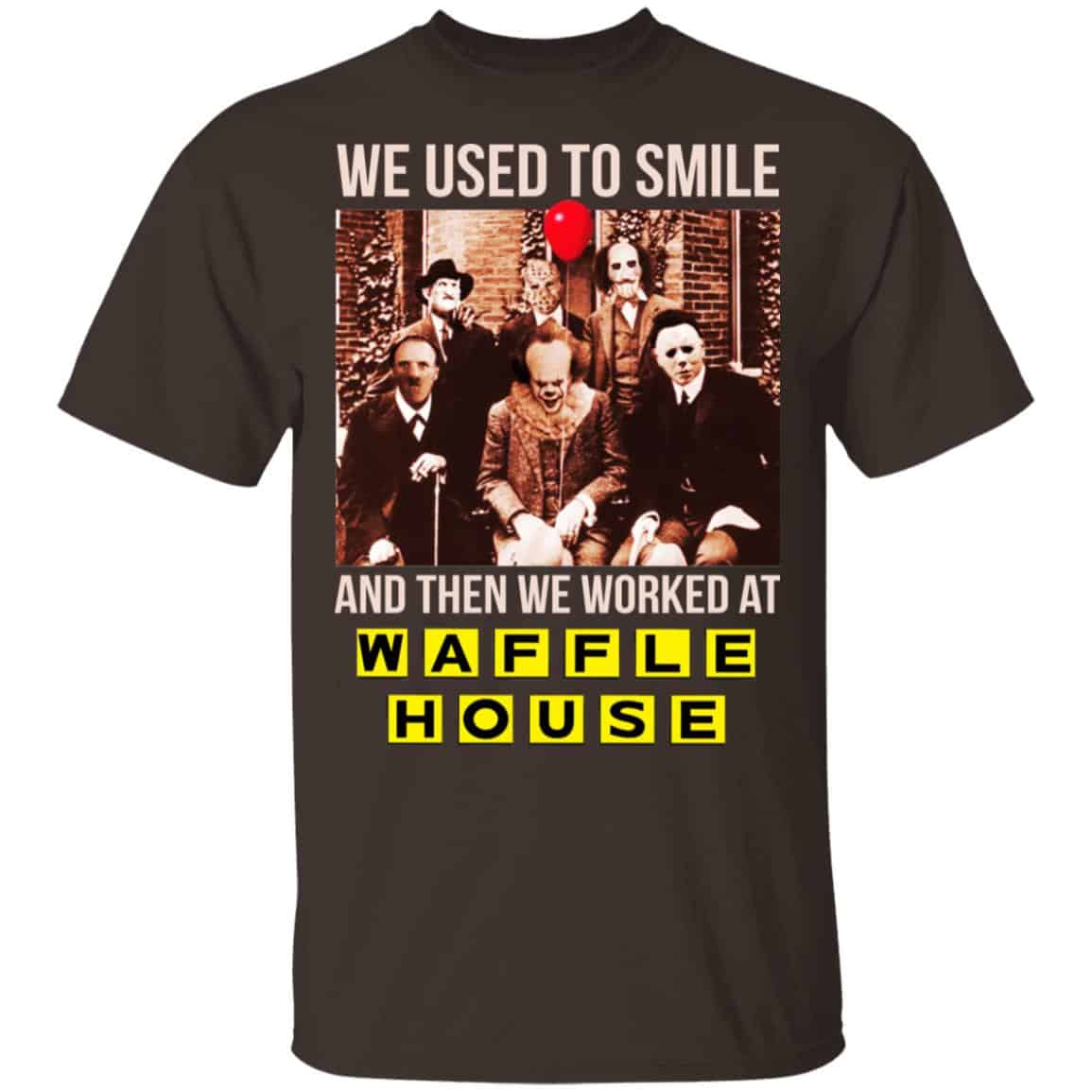 We Used To Smile And Then We Worked At Waffle House Halloween Shirt, Hoodie, Tank