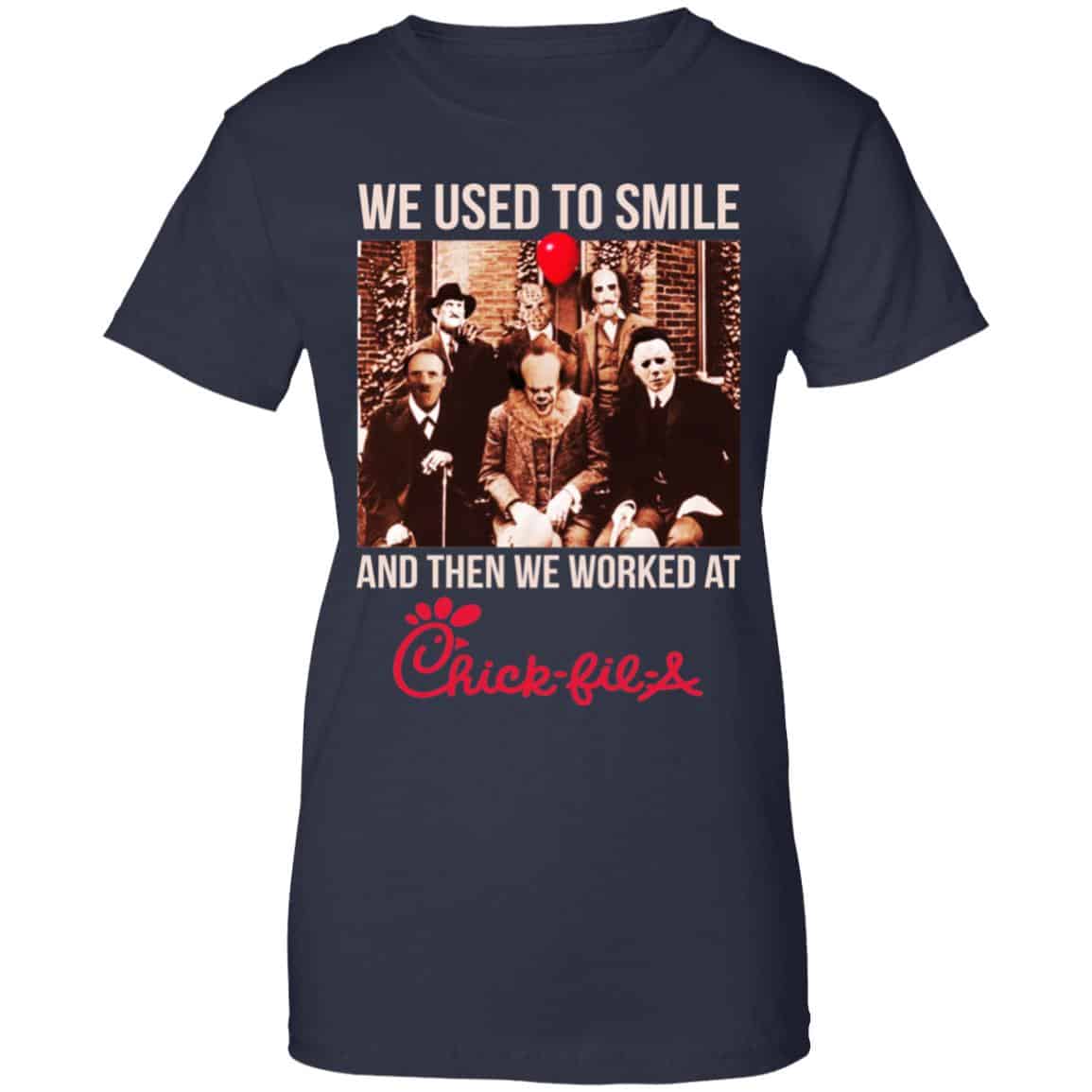We Used To Smile And Then We Worked At Chick-fil-A Halloween Shirt, Hoodie, Tank