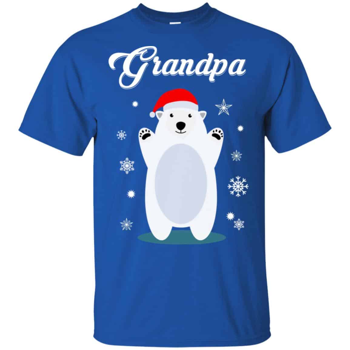 Grandpa Bear Christmas Santa Pajamas T-Shirts, Hoodie, Sweater