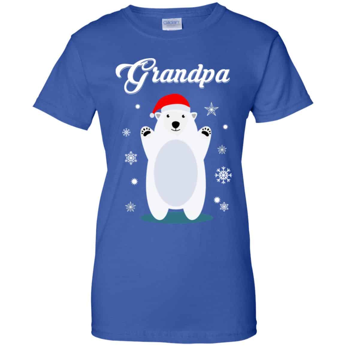 Grandpa Bear Christmas Santa Pajamas T-Shirts, Hoodie, Sweater