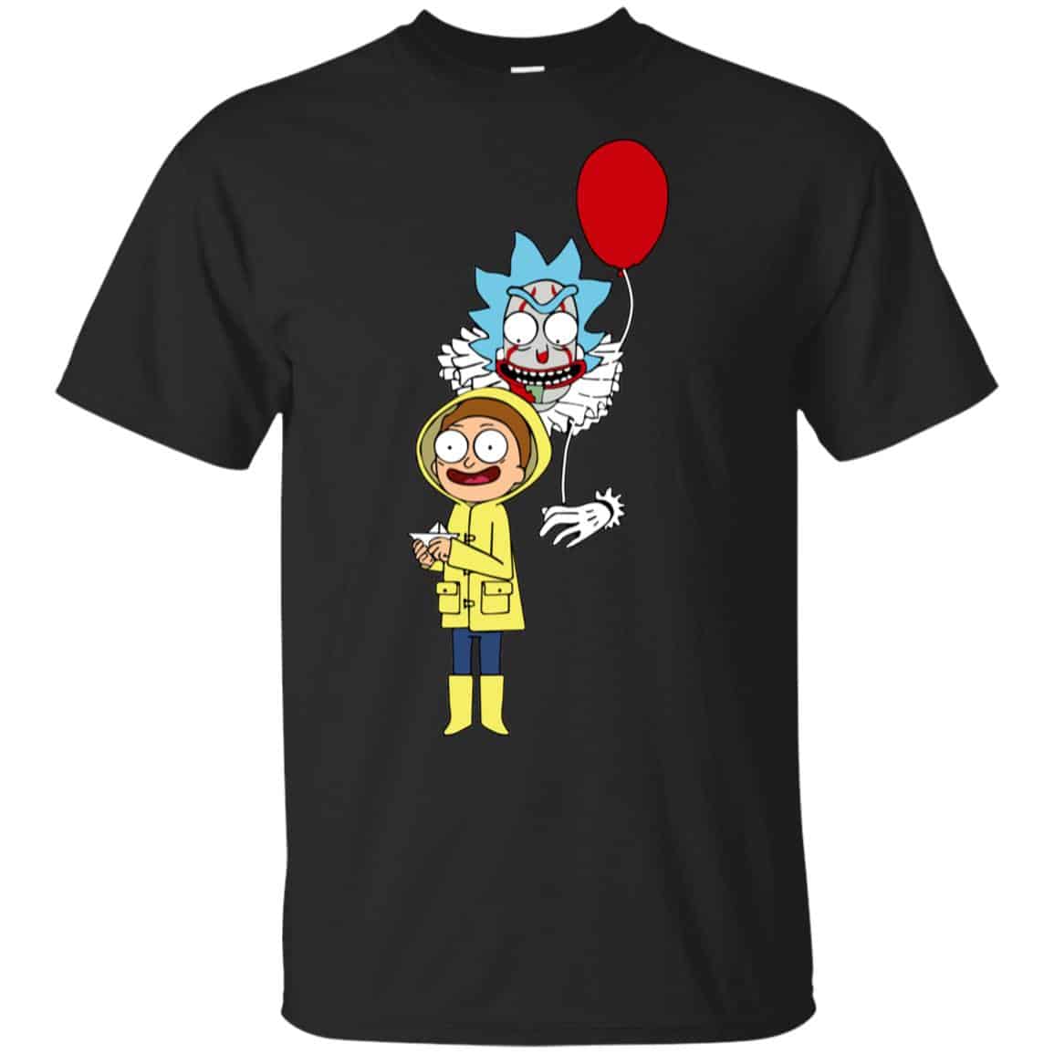 Rick and Morty IT shirt: Pennywise Rick And Morty Halloween Shirt, Hoodie, Tank