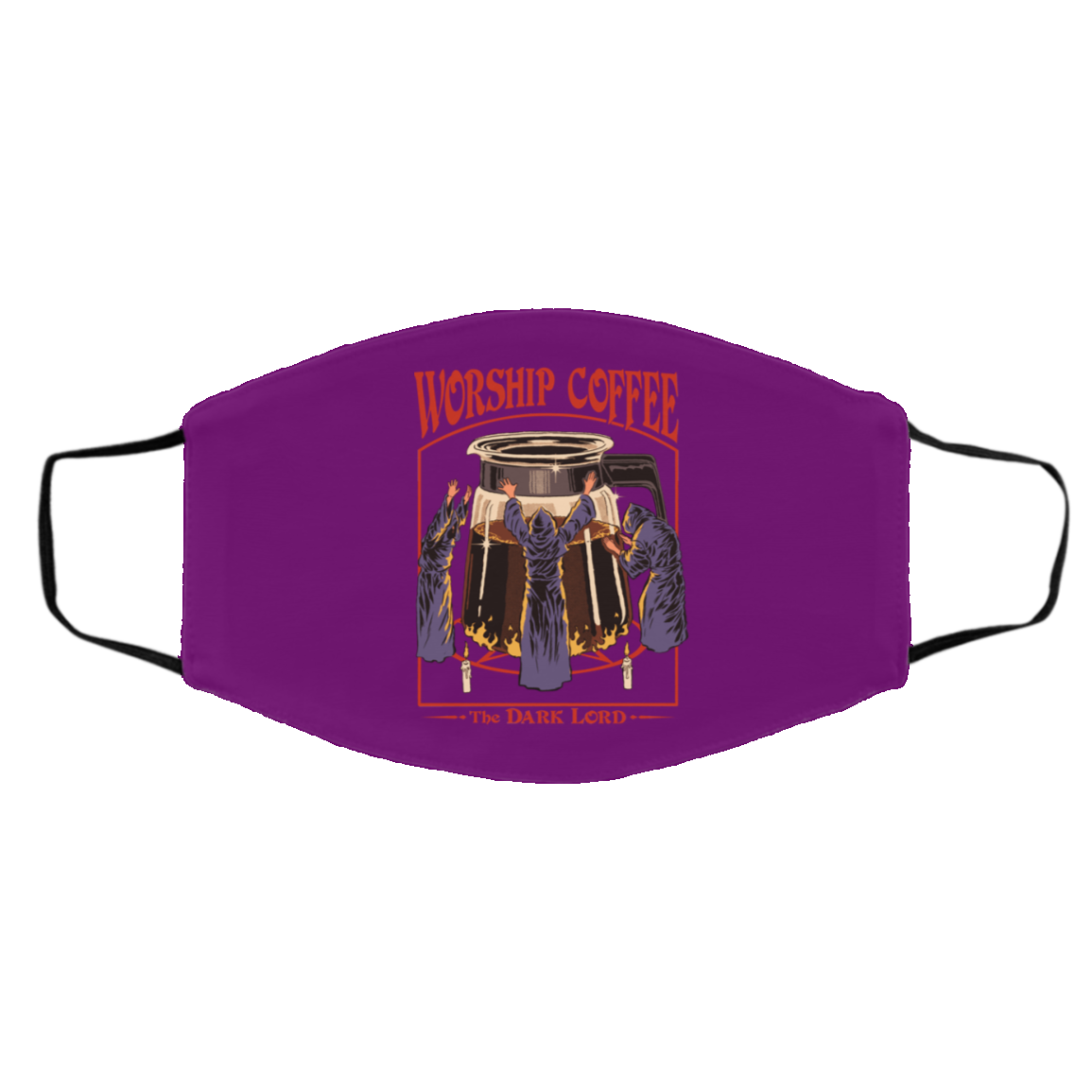Worship Coffee The Dark Lord Face Mask