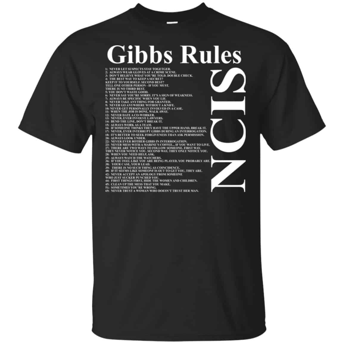 NCIS Gibbs Rules Shirt, Hoodie, Tank