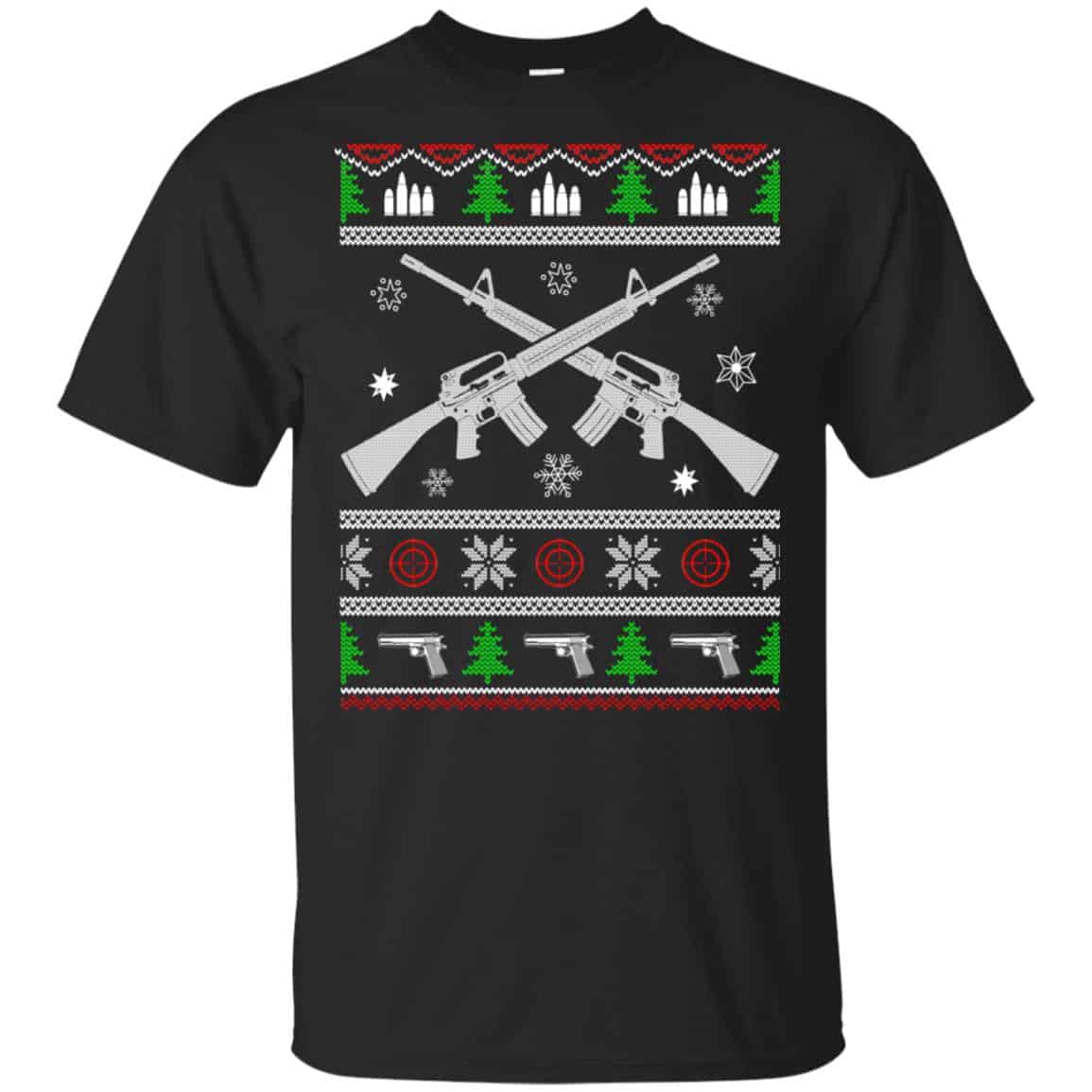 I Want Rifle Guns For Christmas Ugly Christmas Sweater, T-Shirts, Hoodie