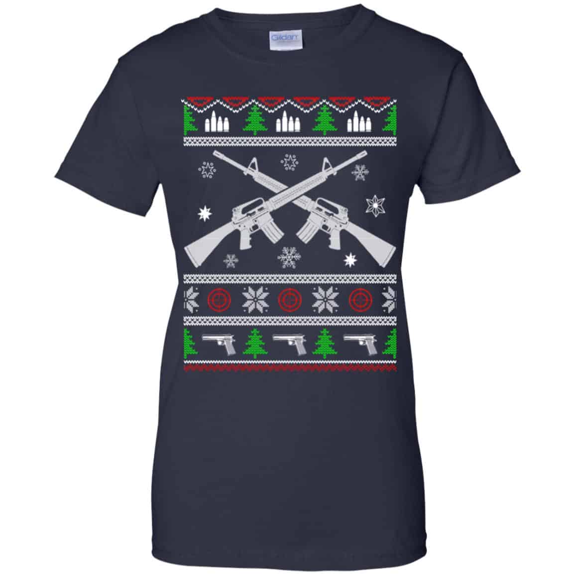 I Want Rifle Guns For Christmas Ugly Christmas Sweater, T-Shirts, Hoodie