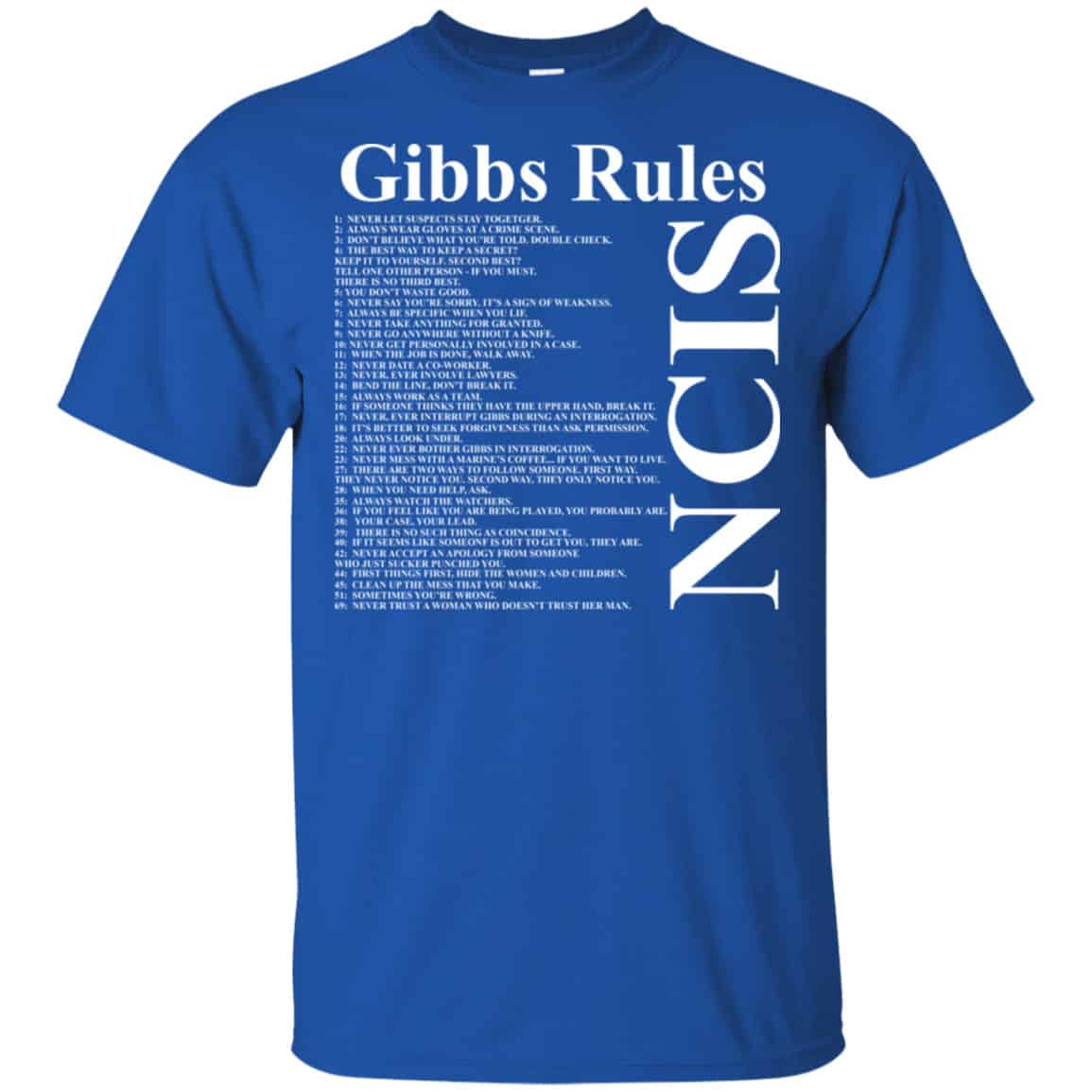 NCIS Gibbs Rules Shirt, Hoodie, Tank