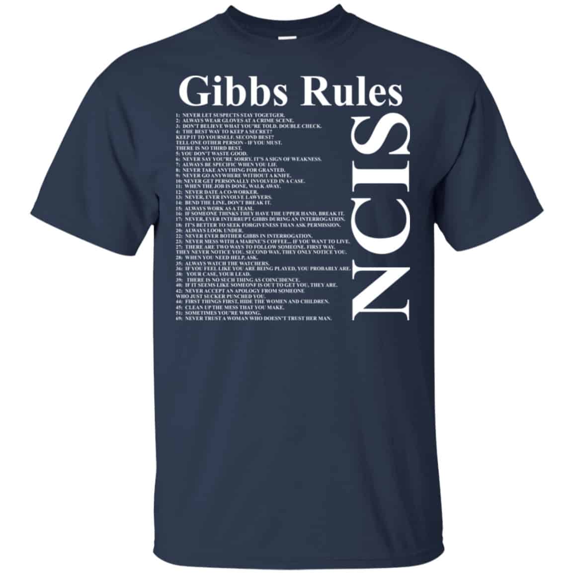 NCIS Gibbs Rules Shirt, Hoodie, Tank