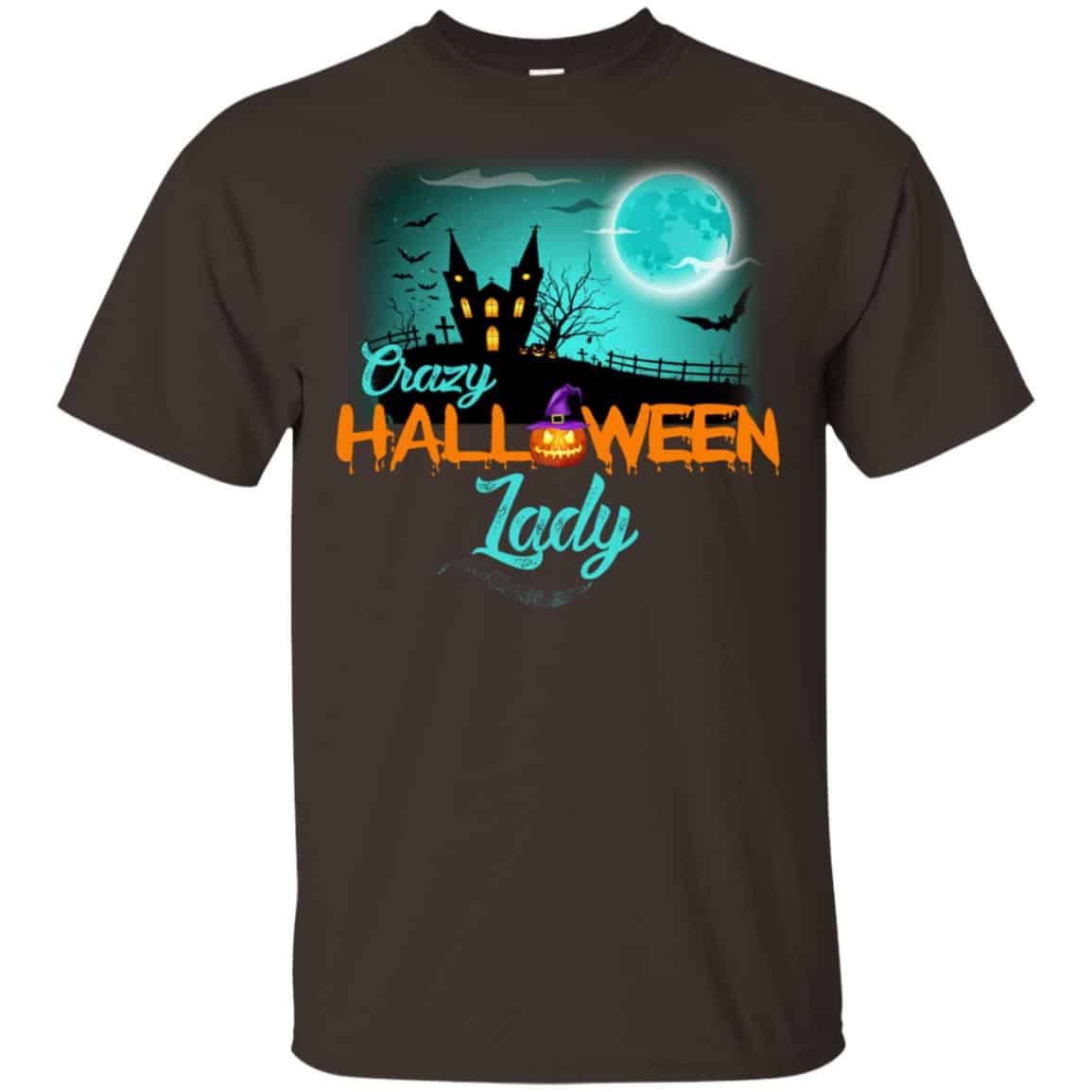 Crazy Halloween Lady Shirt, Hoodie, Racerback