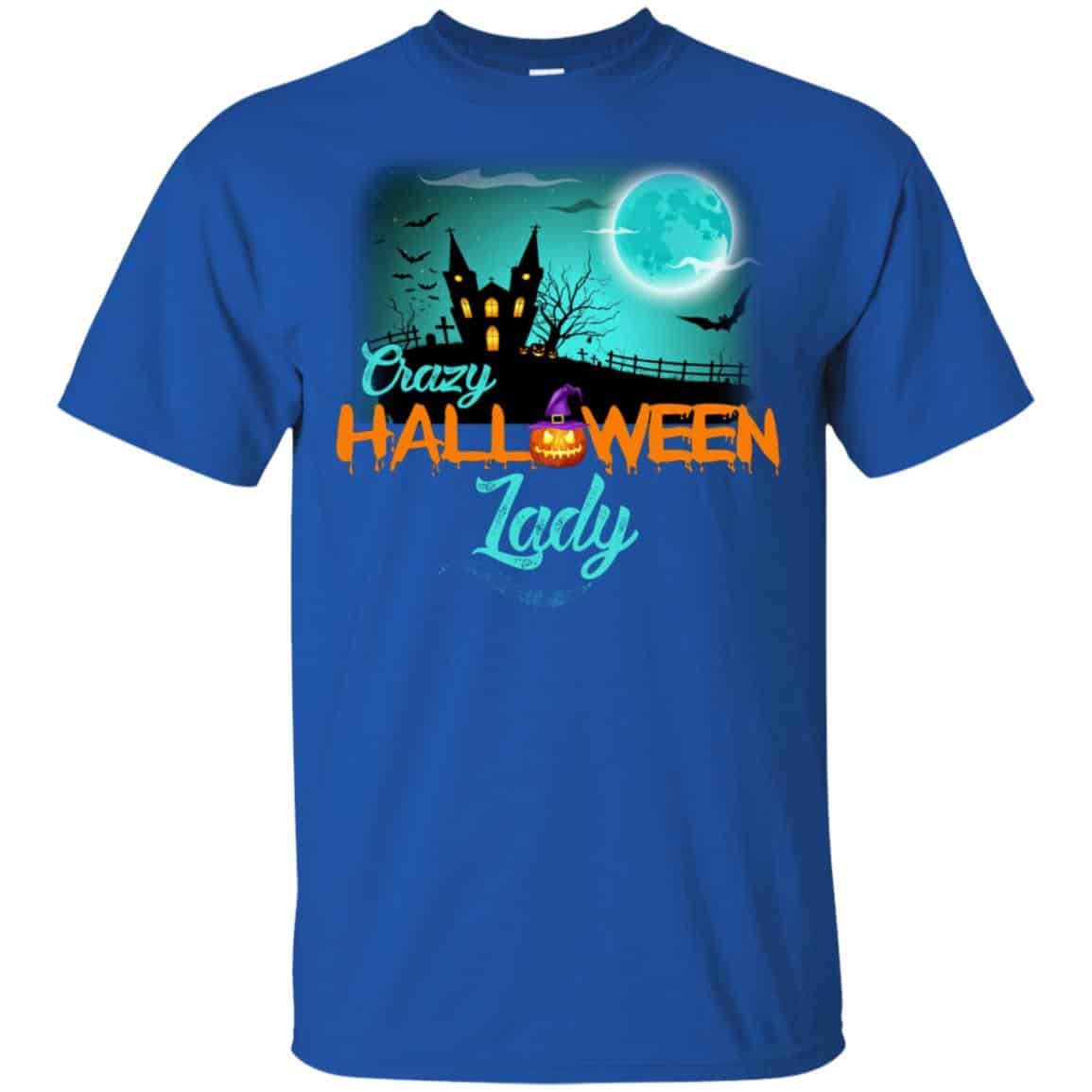 Crazy Halloween Lady Shirt, Hoodie, Racerback