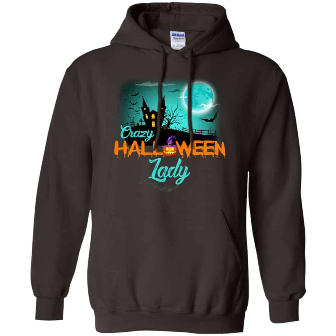 Crazy Halloween Lady Shirt, Hoodie, Racerback