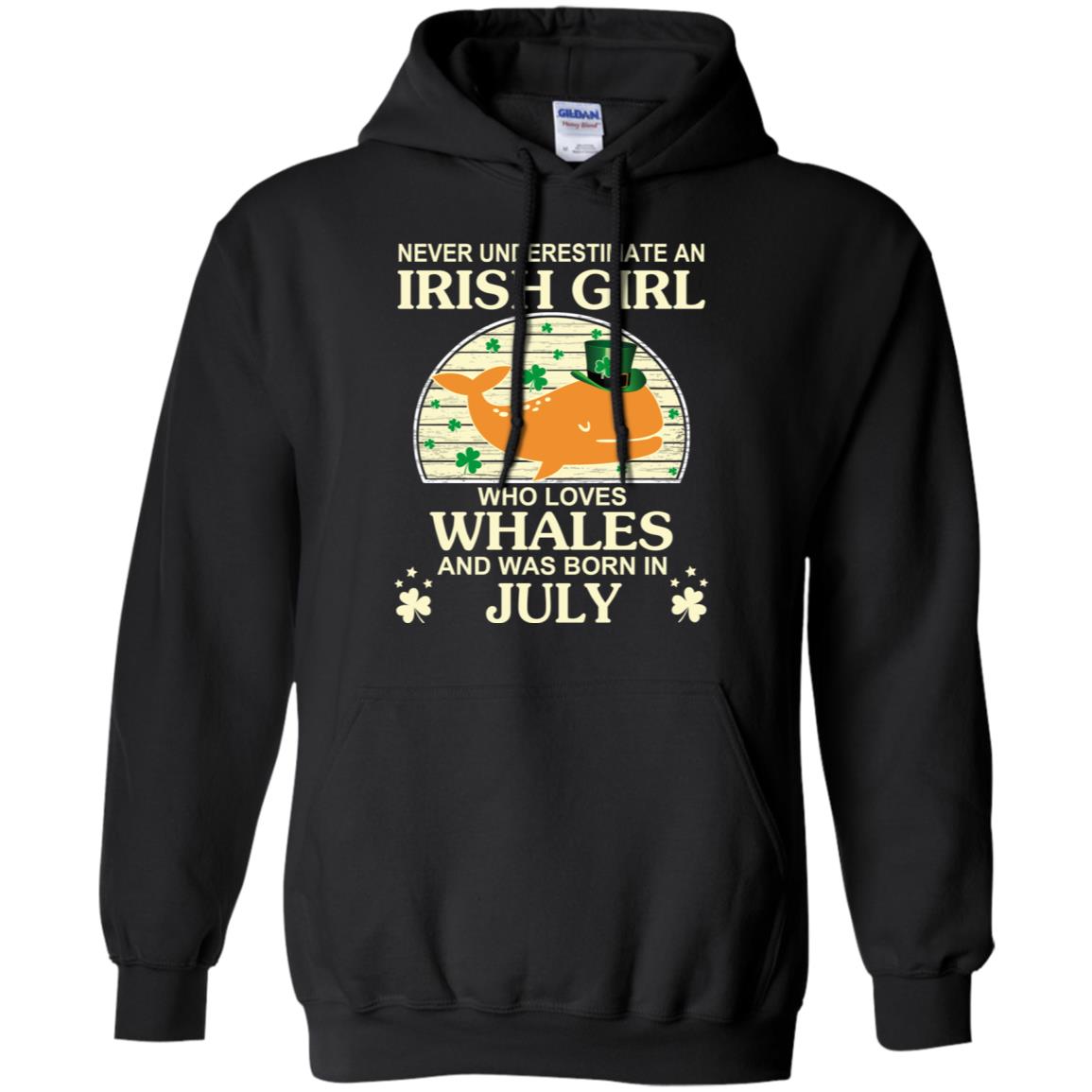 An Irish Girl Who Loves Whales And Was Born In July T-Shirts, Hoodie, Tank
