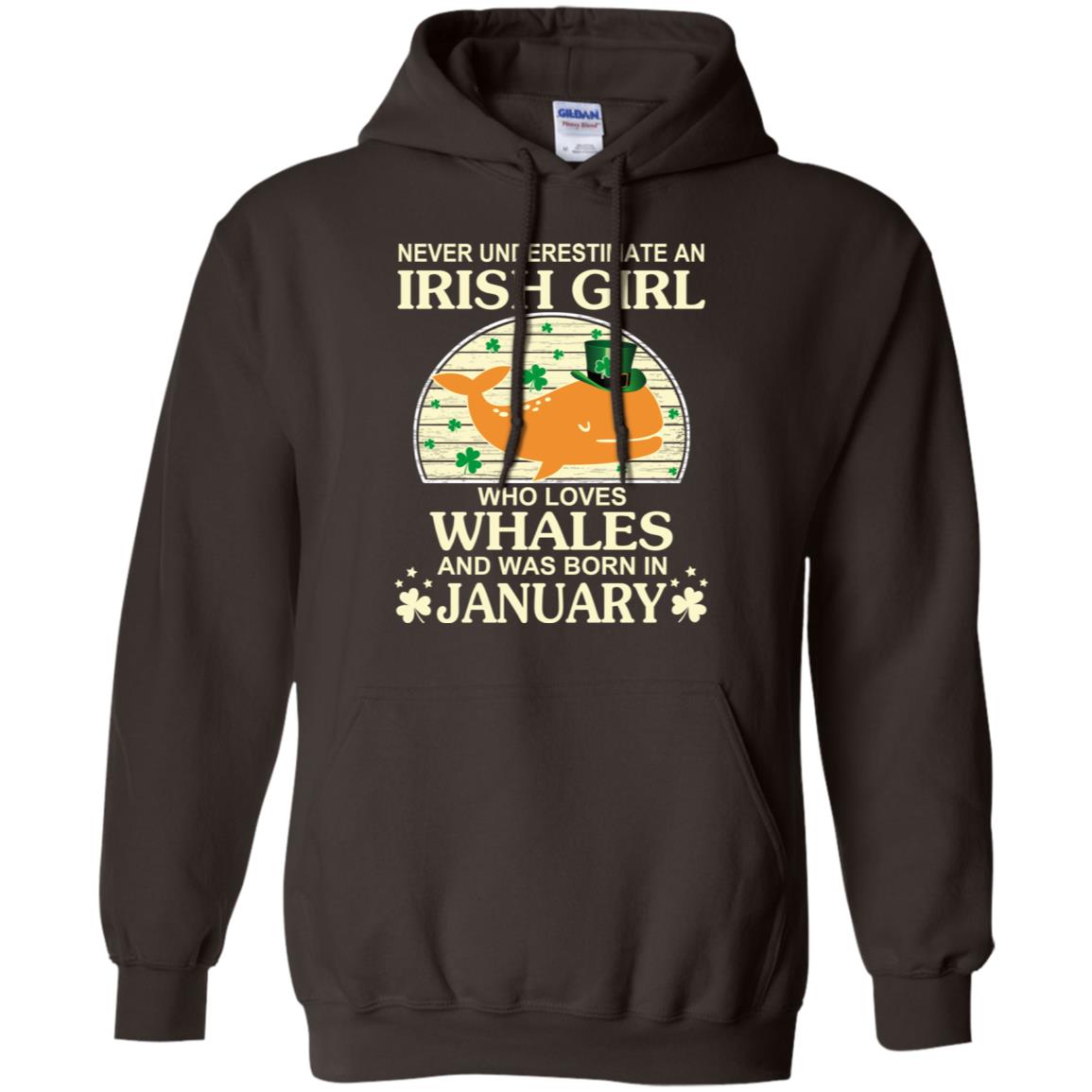 An Irish Girl Who Loves Whales And Was Born In January T-Shirts, Hoodie, Tank