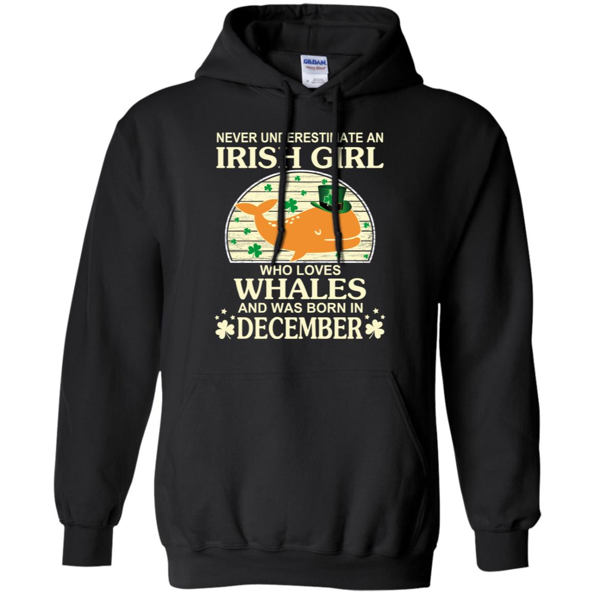 An Irish Girl Who Loves Whales And Was Born In December T-Shirts, Hoodie, Tank