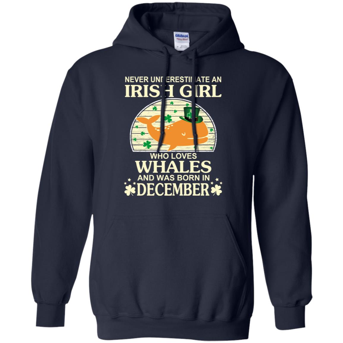 An Irish Girl Who Loves Whales And Was Born In December T-Shirts, Hoodie, Tank