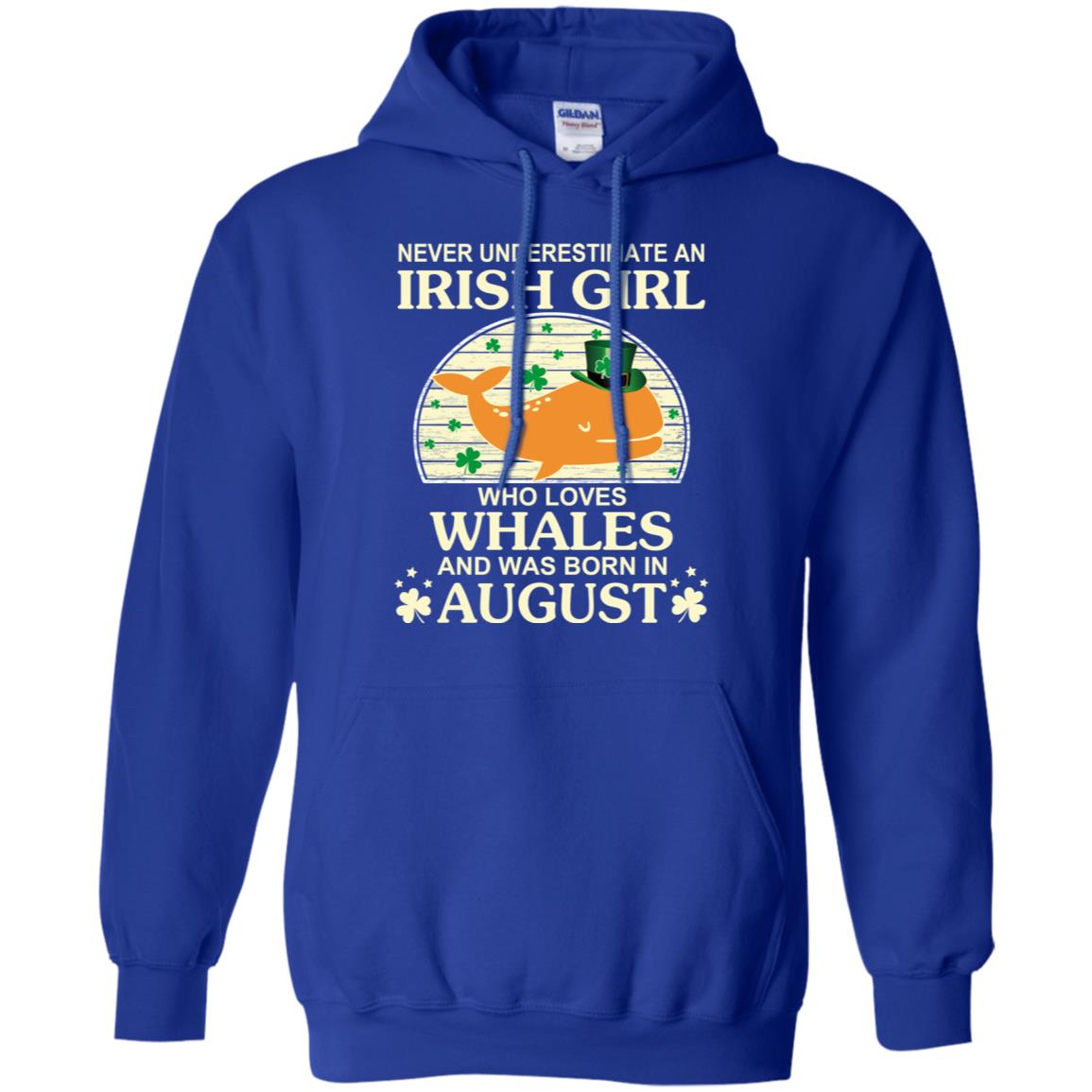 An Irish Girl Who Loves Whales And Was Born In August T-Shirts, Hoodie, Tank