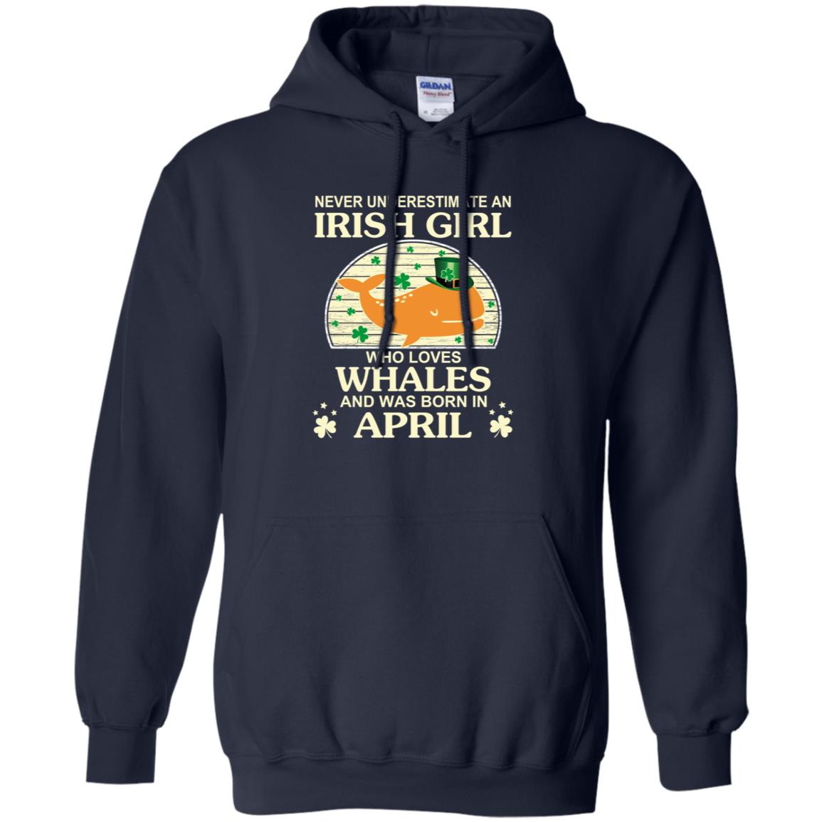 An Irish Girl Who Loves Whales And Was Born In April T-Shirts, Hoodie, Tank