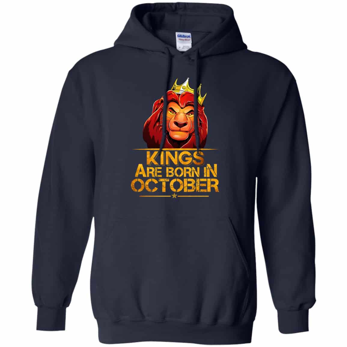 Lion King Are Born In October Shirt, Hoodie, Tank