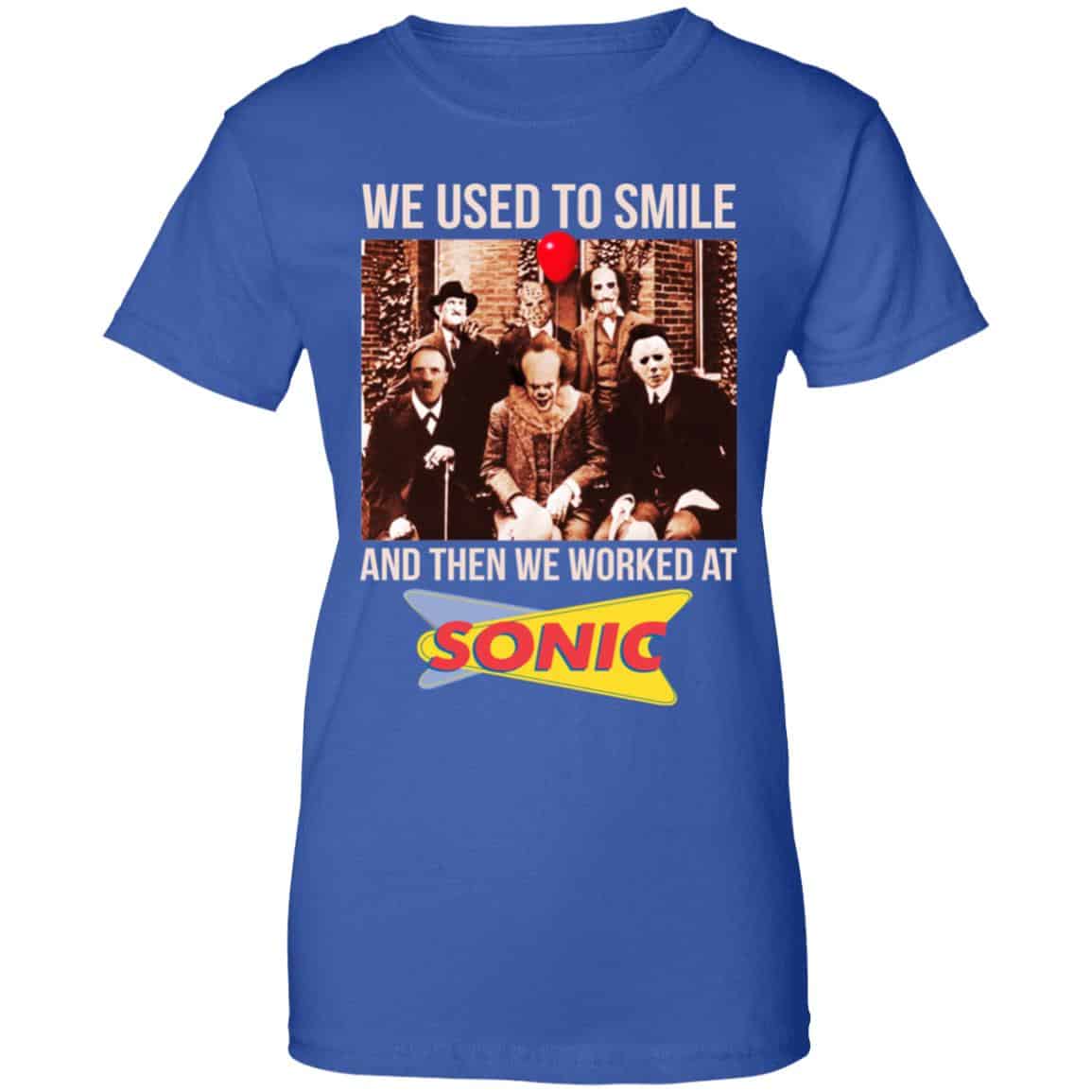 We Used To Smile And Then We Worked At Sonic Drive-In Shirt, Hoodie, Tank