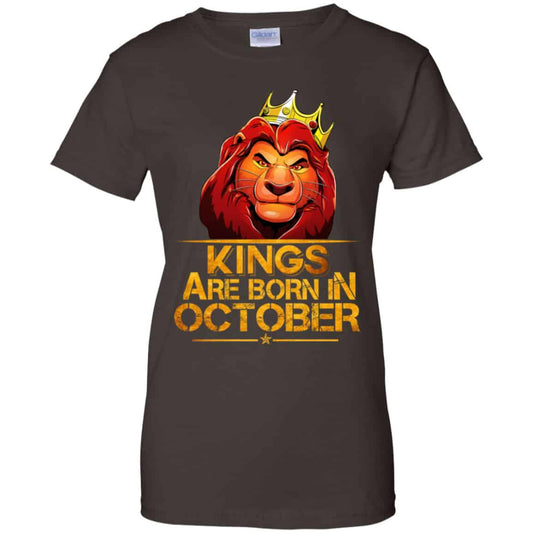 Lion King Are Born In October Shirt, Hoodie, Tank