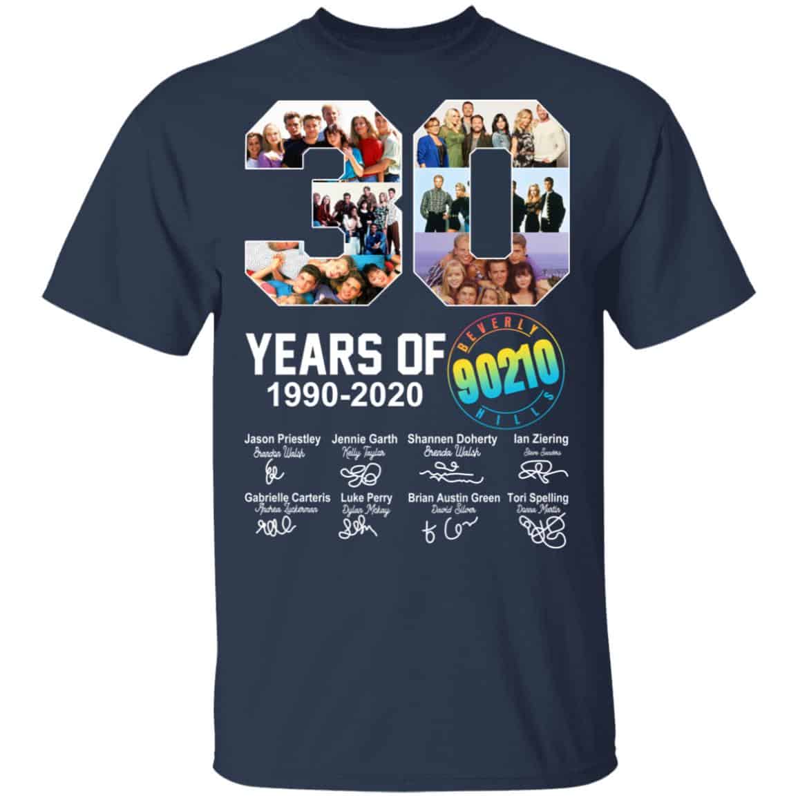 30 Years Of Beverly Hills 90210 1990 2020 Signature Shirt, Hoodie, Tank