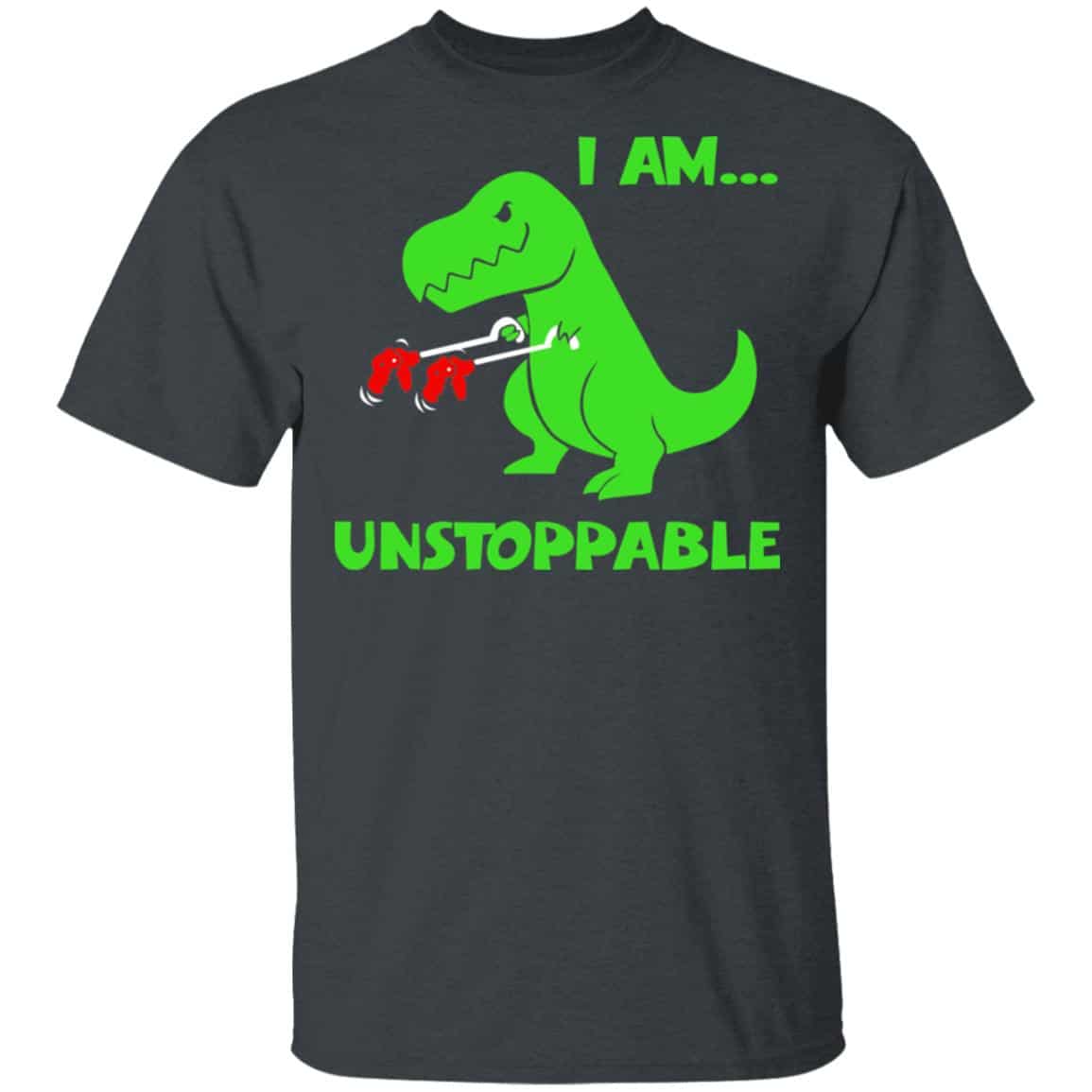 T-rex Dinosaur I Am Unstoppable T-shirt Xmas Shirt, Hoodie, Tank