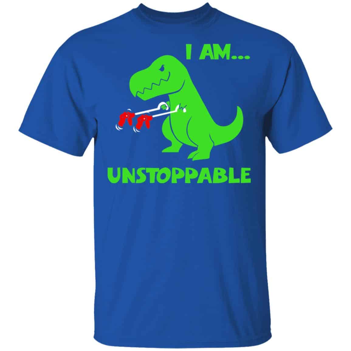 T-rex Dinosaur I Am Unstoppable T-shirt Xmas Shirt, Hoodie, Tank