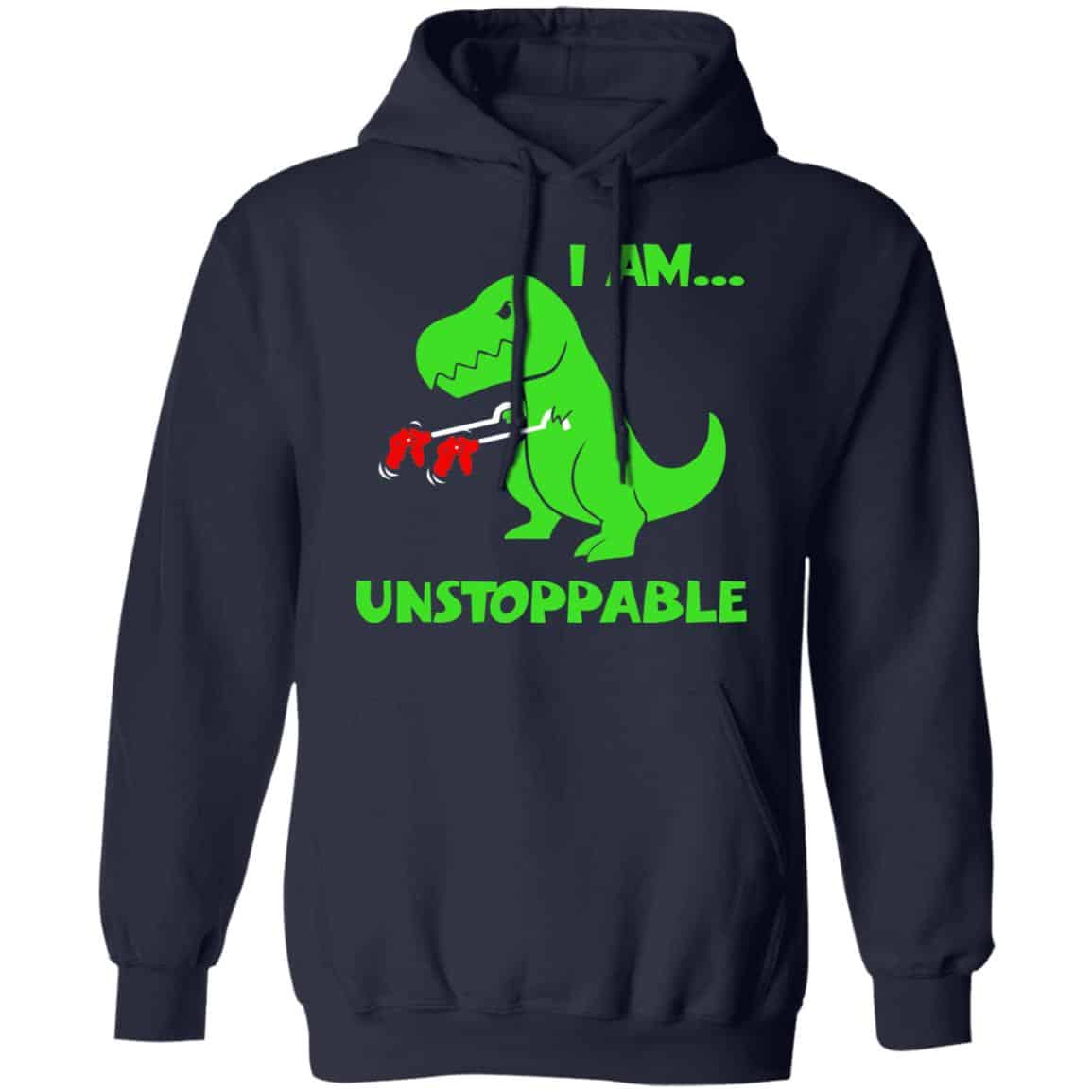 T-rex Dinosaur I Am Unstoppable T-shirt Xmas Shirt, Hoodie, Tank
