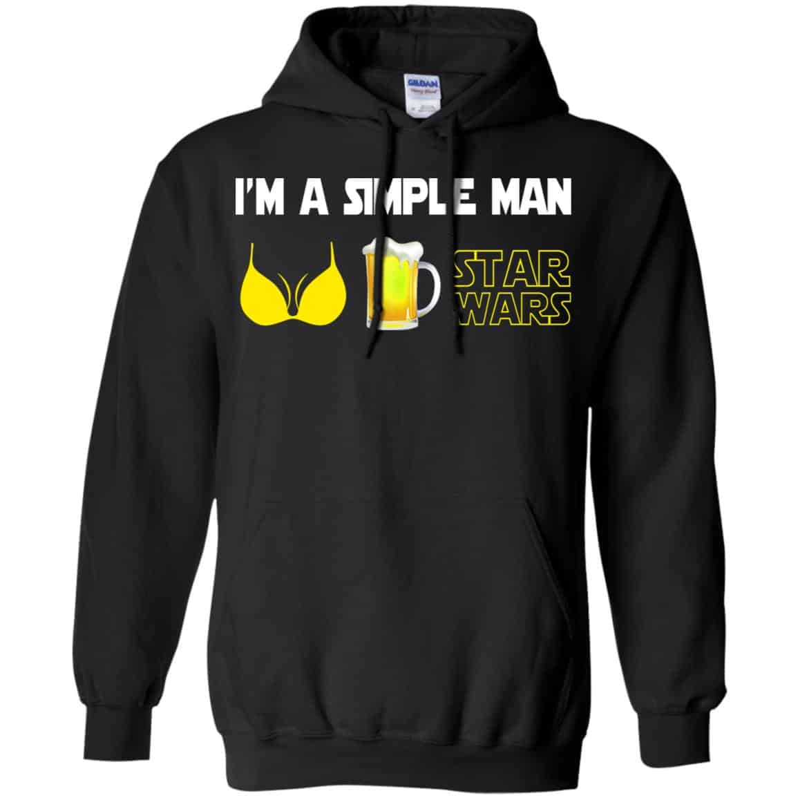 I’m A Simple Man Boobs Beer Star Wars Shirt, Hoodie, Tank