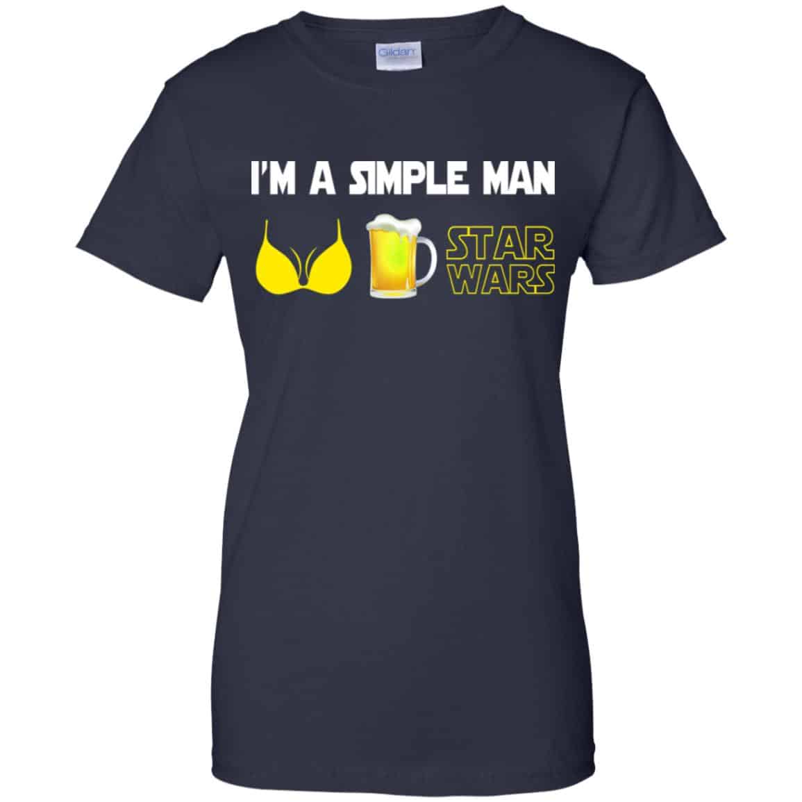 I’m A Simple Man Boobs Beer Star Wars Shirt, Hoodie, Tank