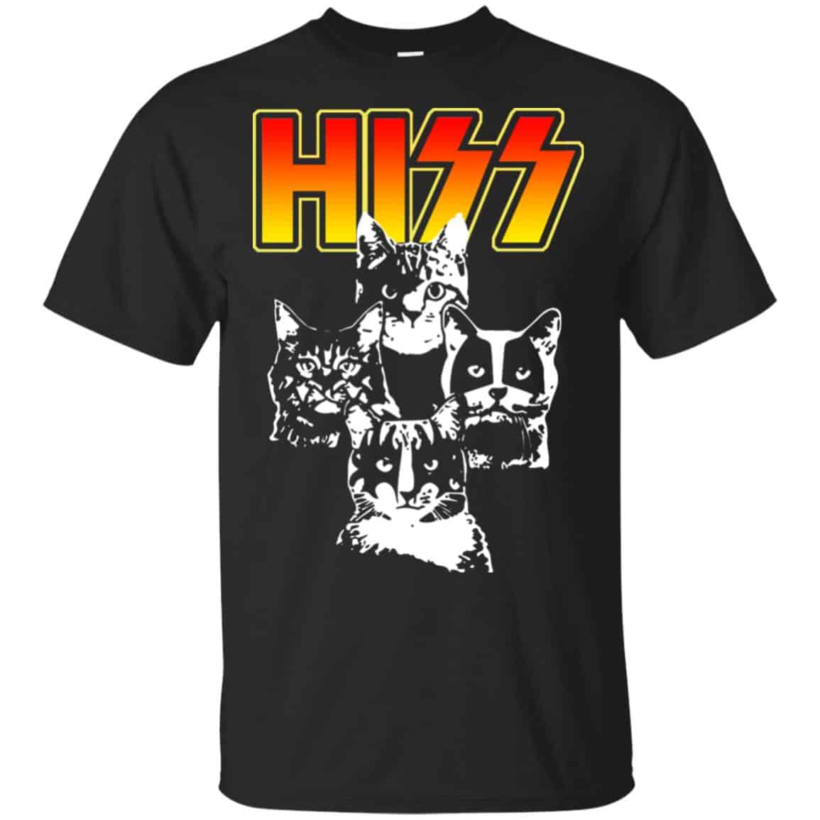 Hiss Kiss Cats Kittens Rocks T-Shirts, Hoodie, Sweater
