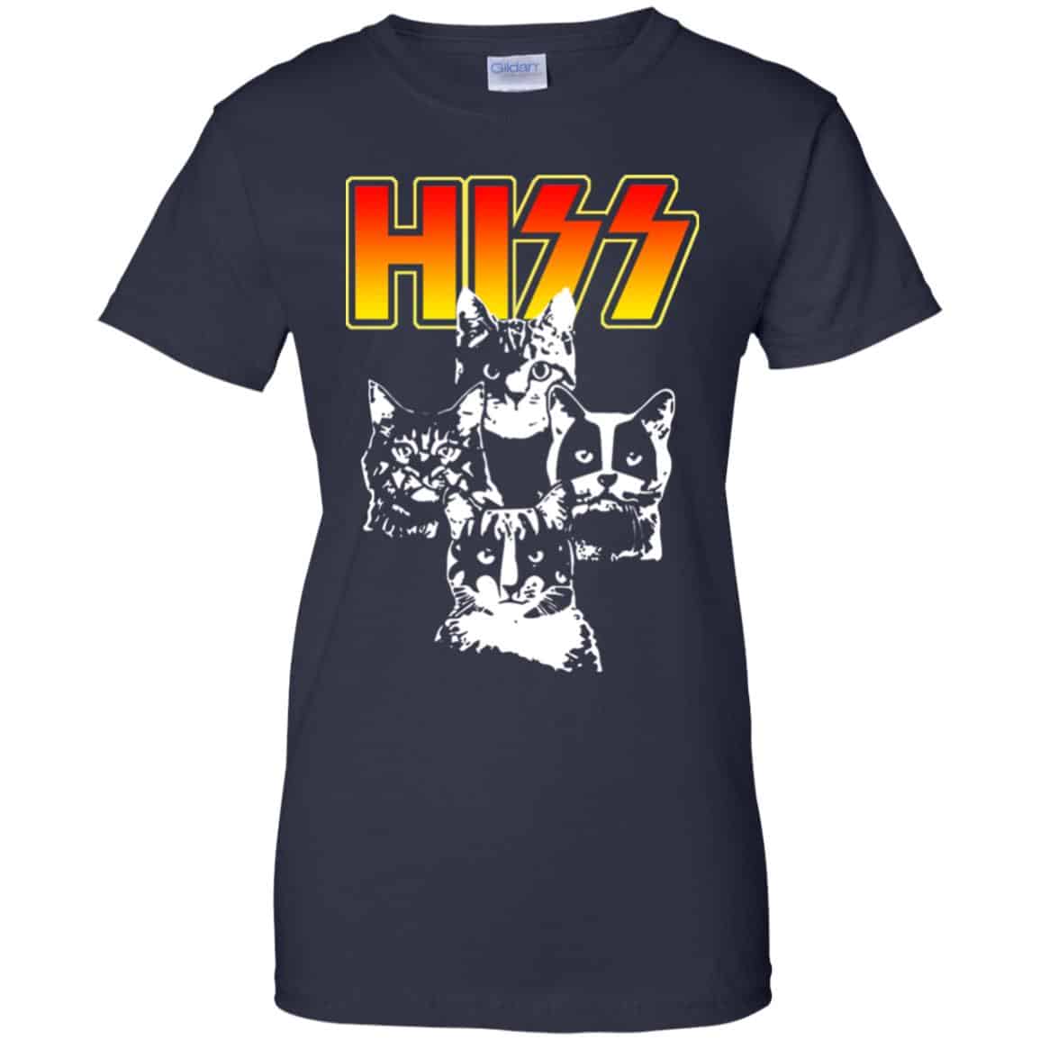Hiss Kiss Cats Kittens Rocks T-Shirts, Hoodie, Sweater