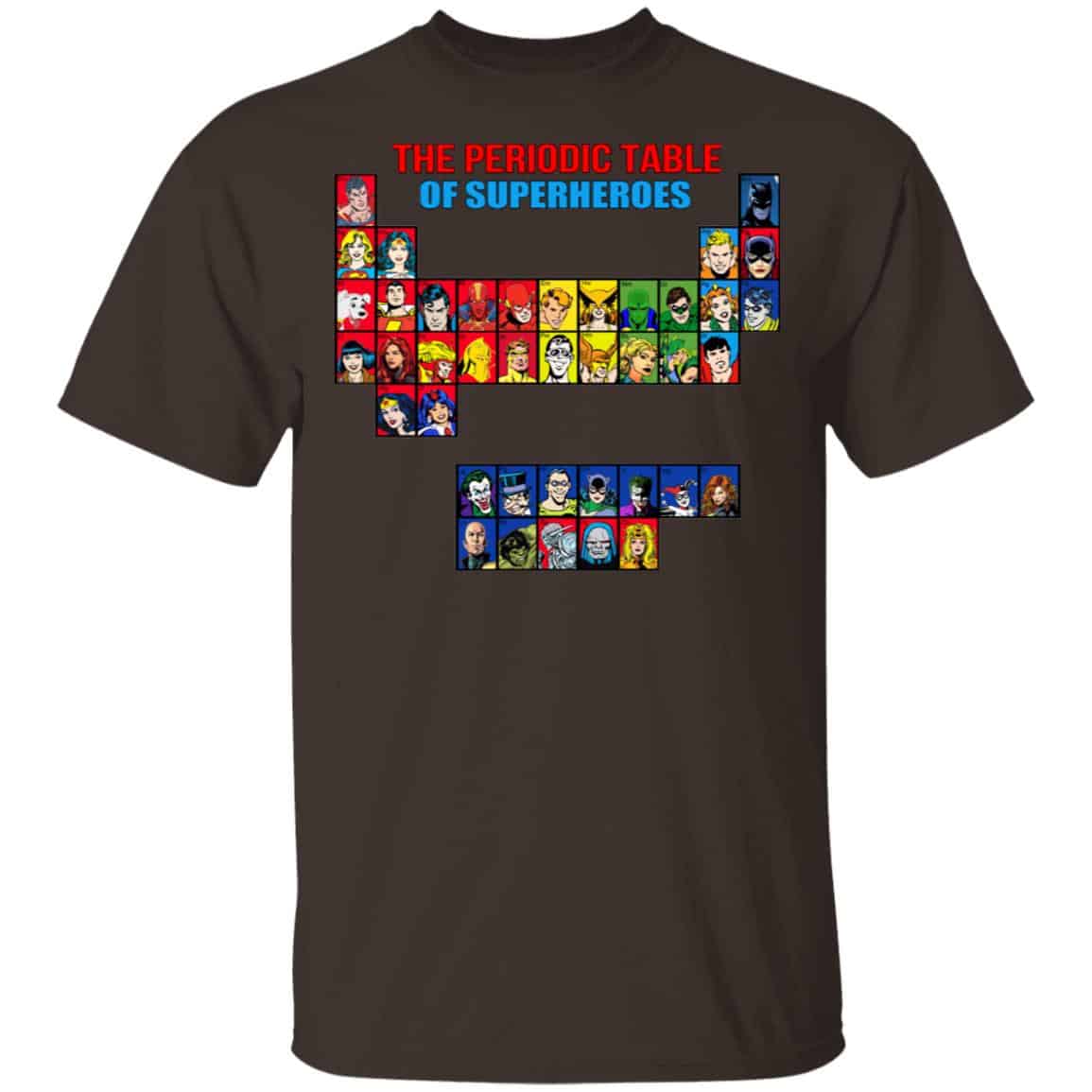 The Periodic Table Of Superheroes Shirt, Hoodie, Tank