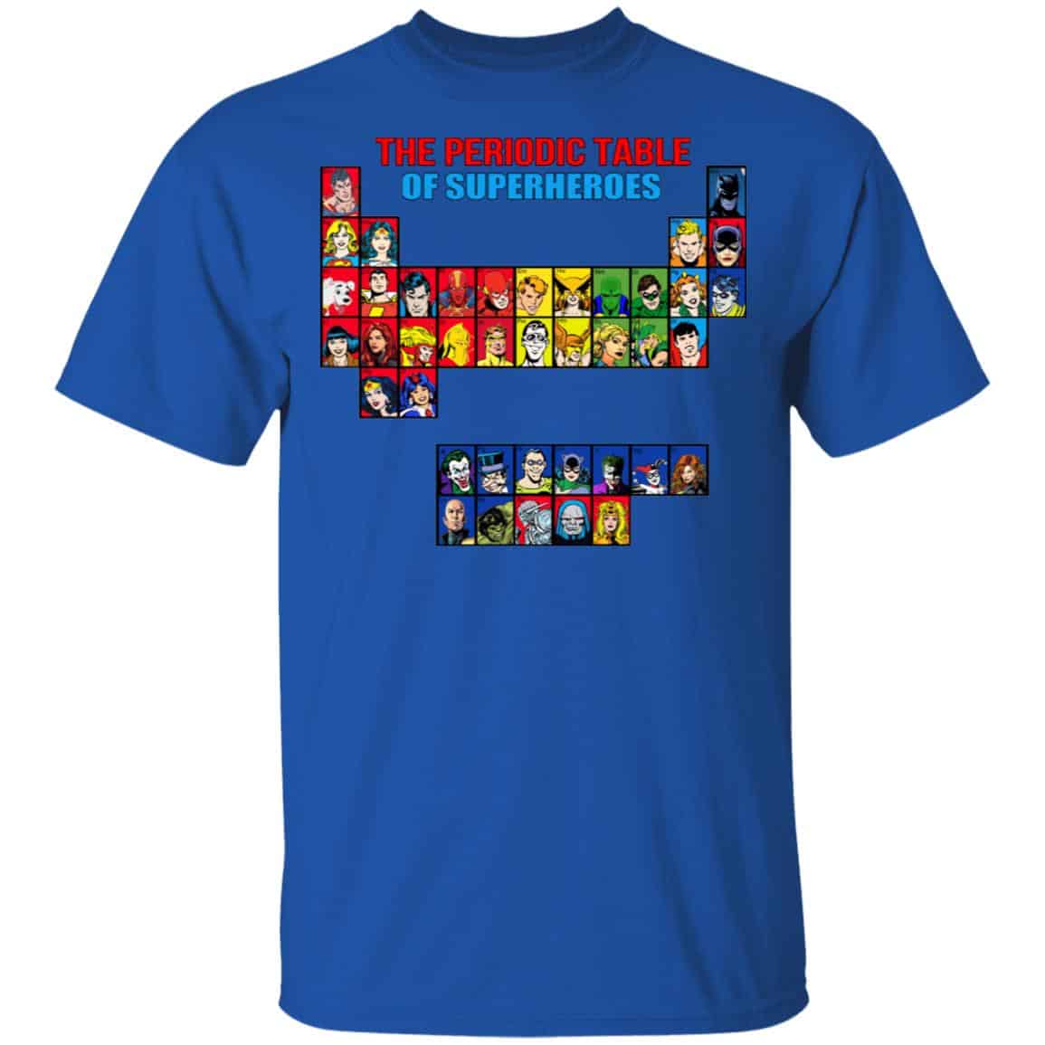 The Periodic Table Of Superheroes Shirt, Hoodie, Tank