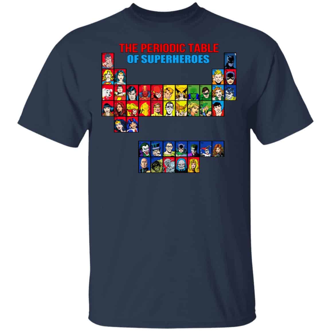 The Periodic Table Of Superheroes Shirt, Hoodie, Tank
