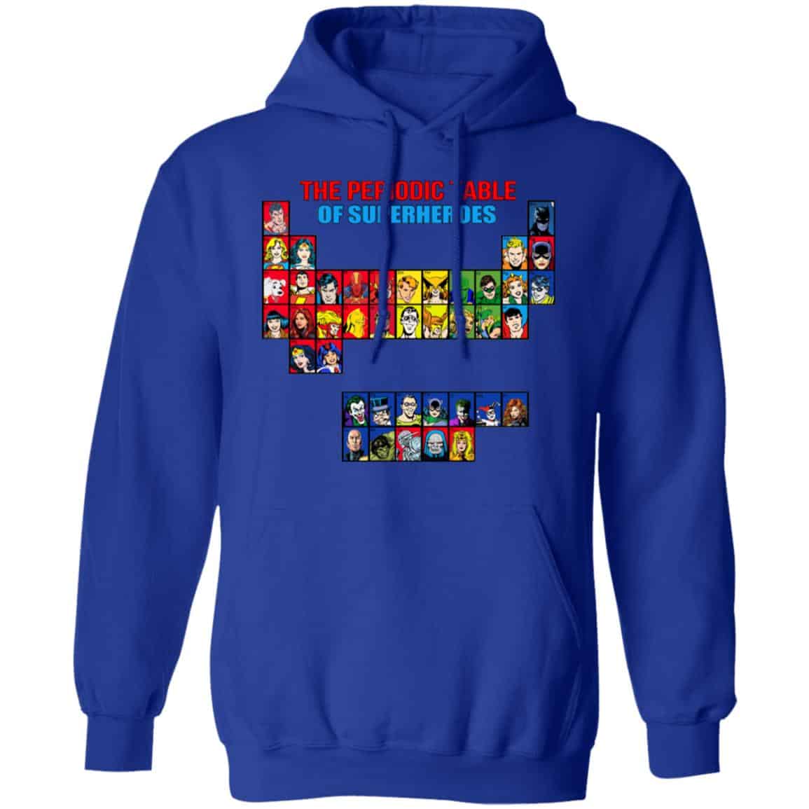 The Periodic Table Of Superheroes Shirt, Hoodie, Tank