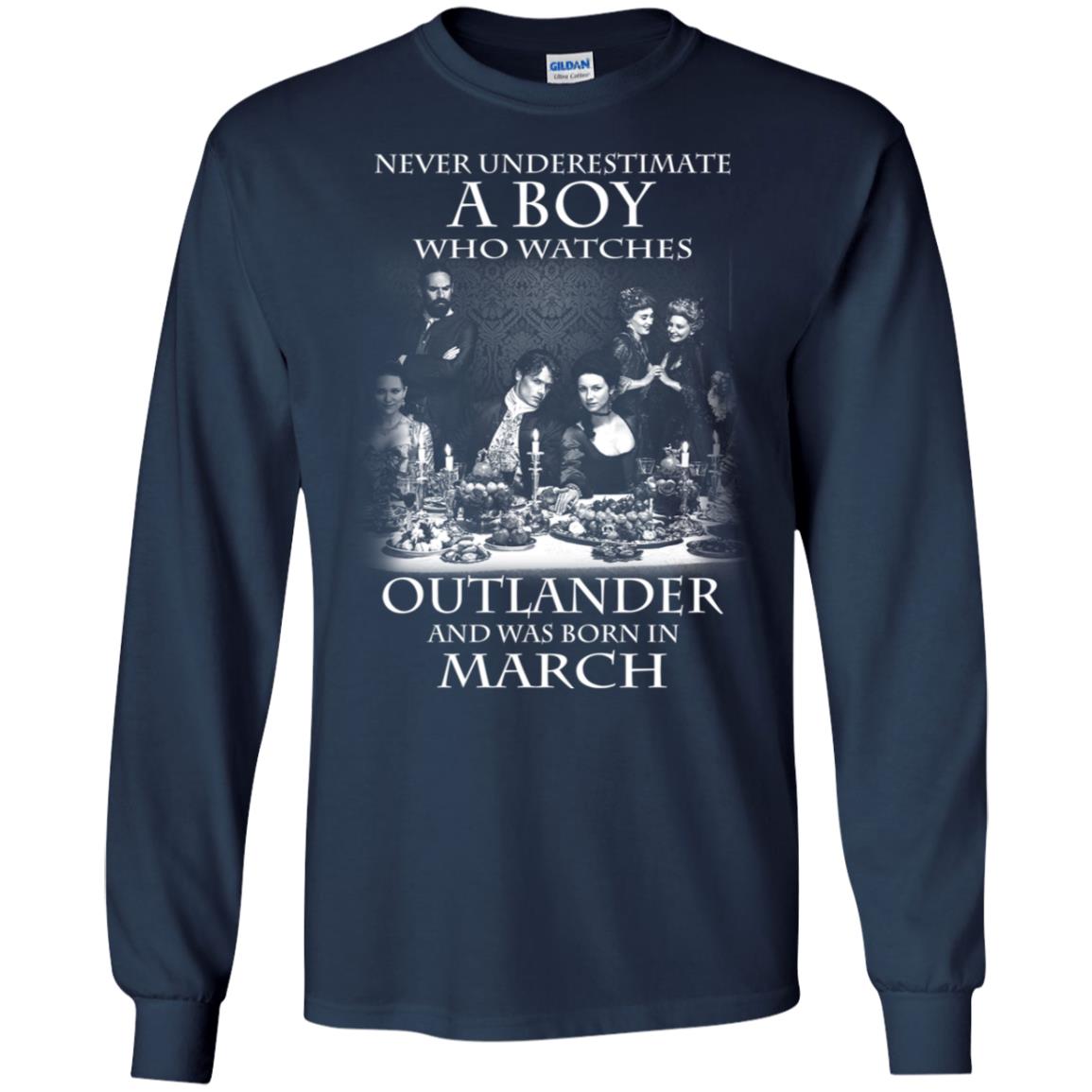 A Boy Who Watches Outlander And Was Born In March T-Shirts, Hoodie, Tank