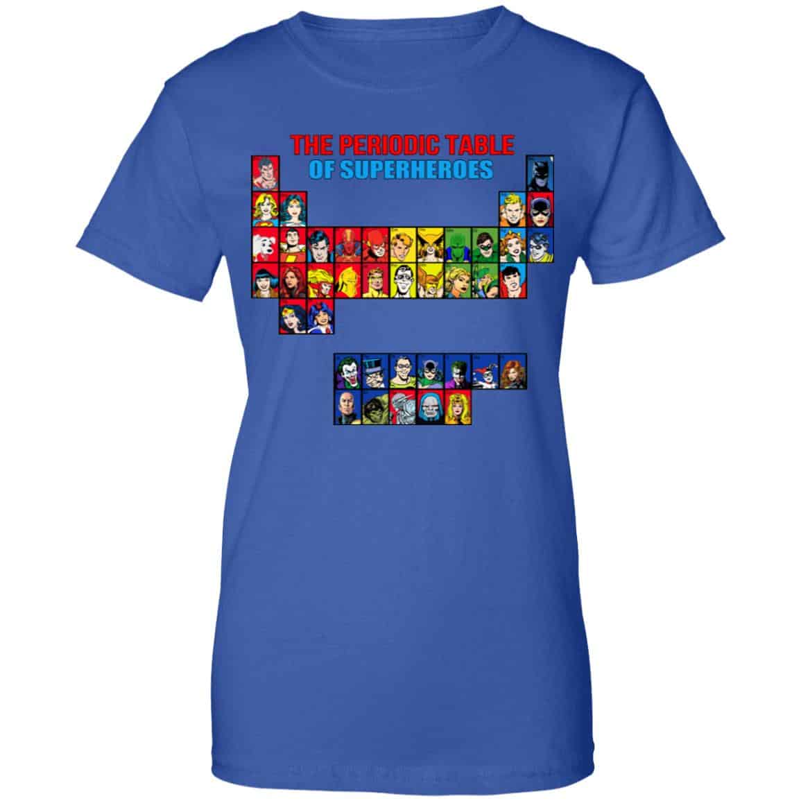 The Periodic Table Of Superheroes Shirt, Hoodie, Tank