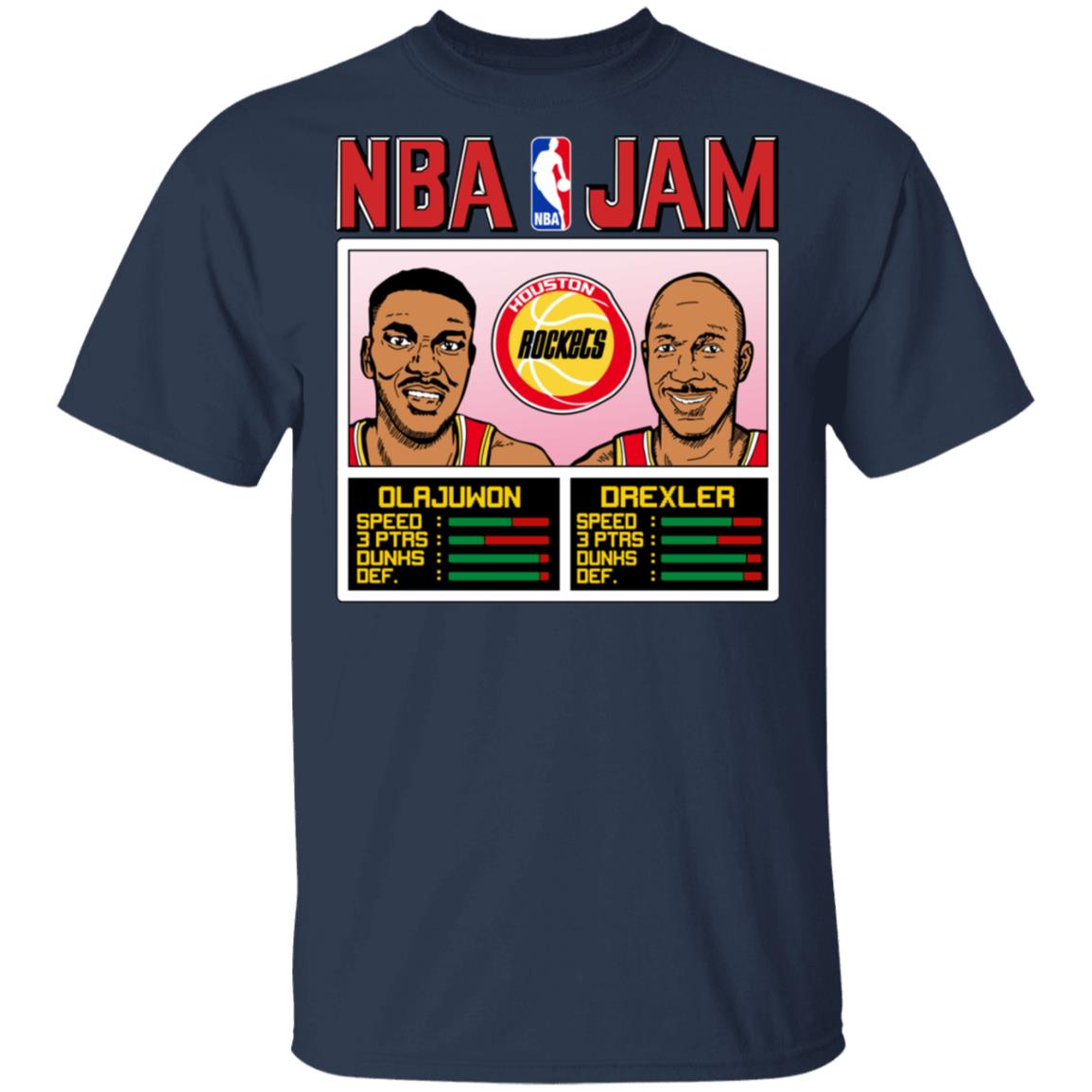 NBA Jam Rockets Olajuwon And Drexler Shirt, Hoodie, Tank