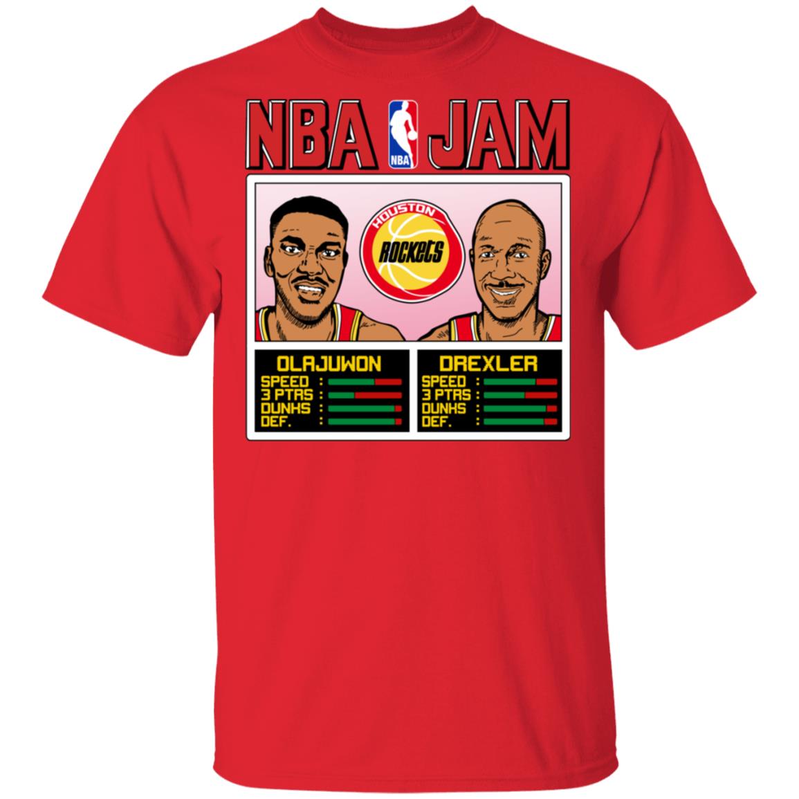 NBA Jam Rockets Olajuwon And Drexler Shirt, Hoodie, Tank
